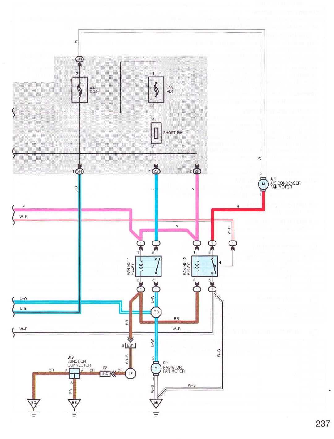wiring diagram for condenser fan motor