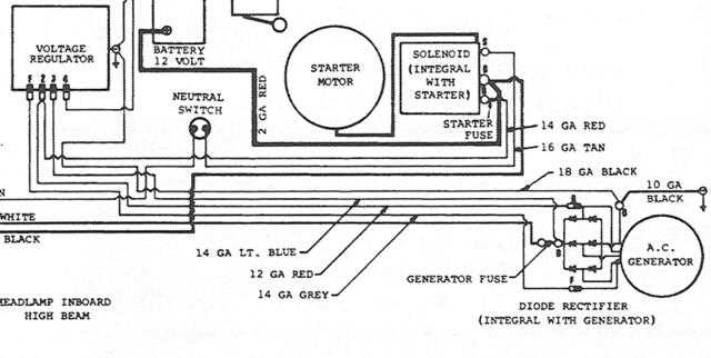 wiring diagram for delco remy alternator