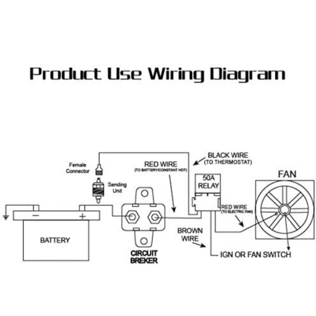 wiring diagram for electric fan relay