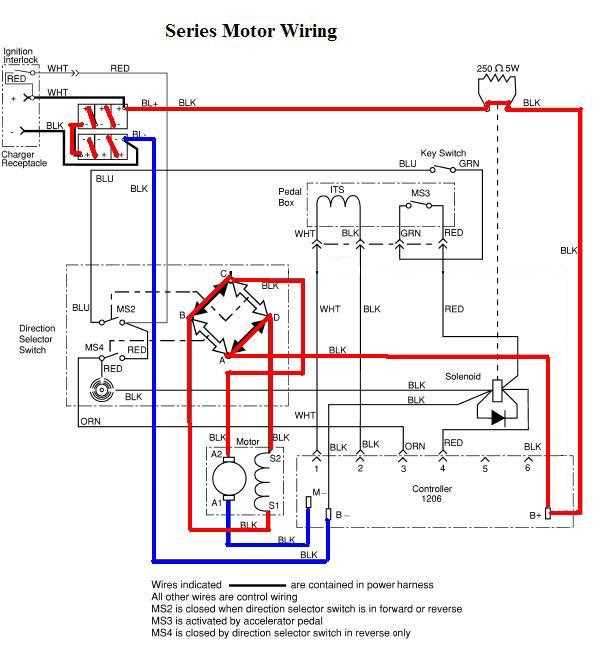 wiring diagram for ezgo electric golf cart