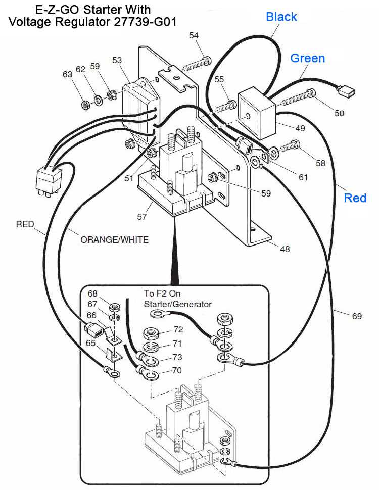 wiring diagram for ezgo electric golf cart