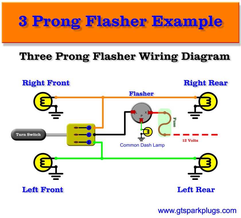 wiring diagram for flasher relay