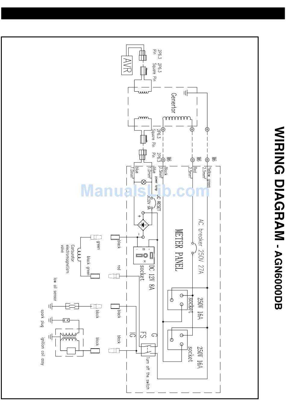 wiring diagram for generator