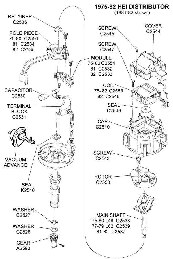 wiring diagram for gm hei distributor