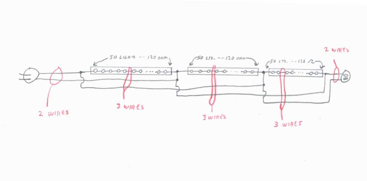 wiring diagram for led christmas lights