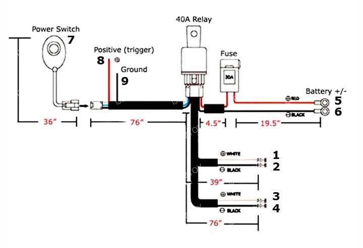 wiring diagram for led lights