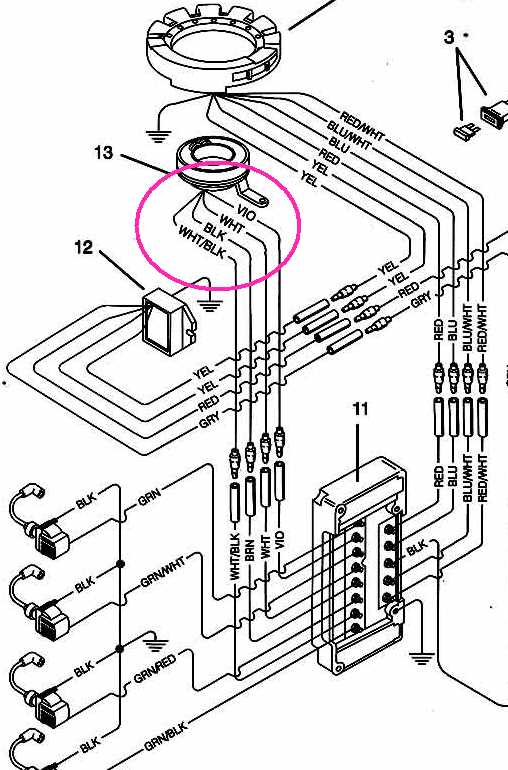 wiring diagram for mercury outboard motor