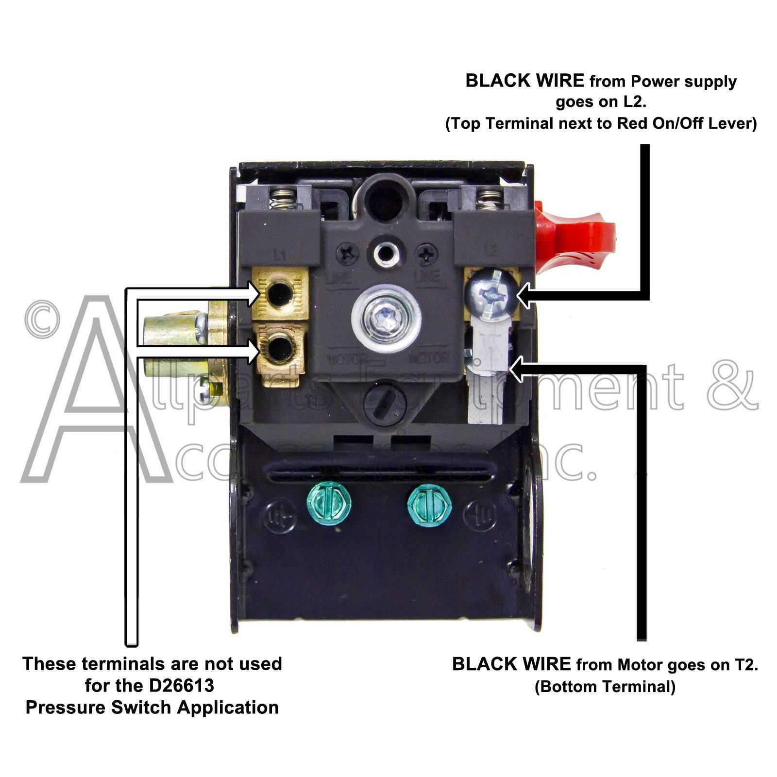 wiring diagram for pressure switch