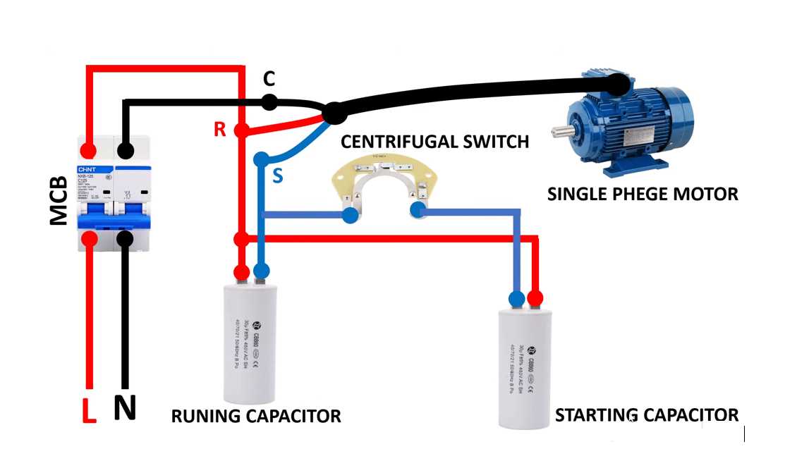 wiring diagram for run capacitor