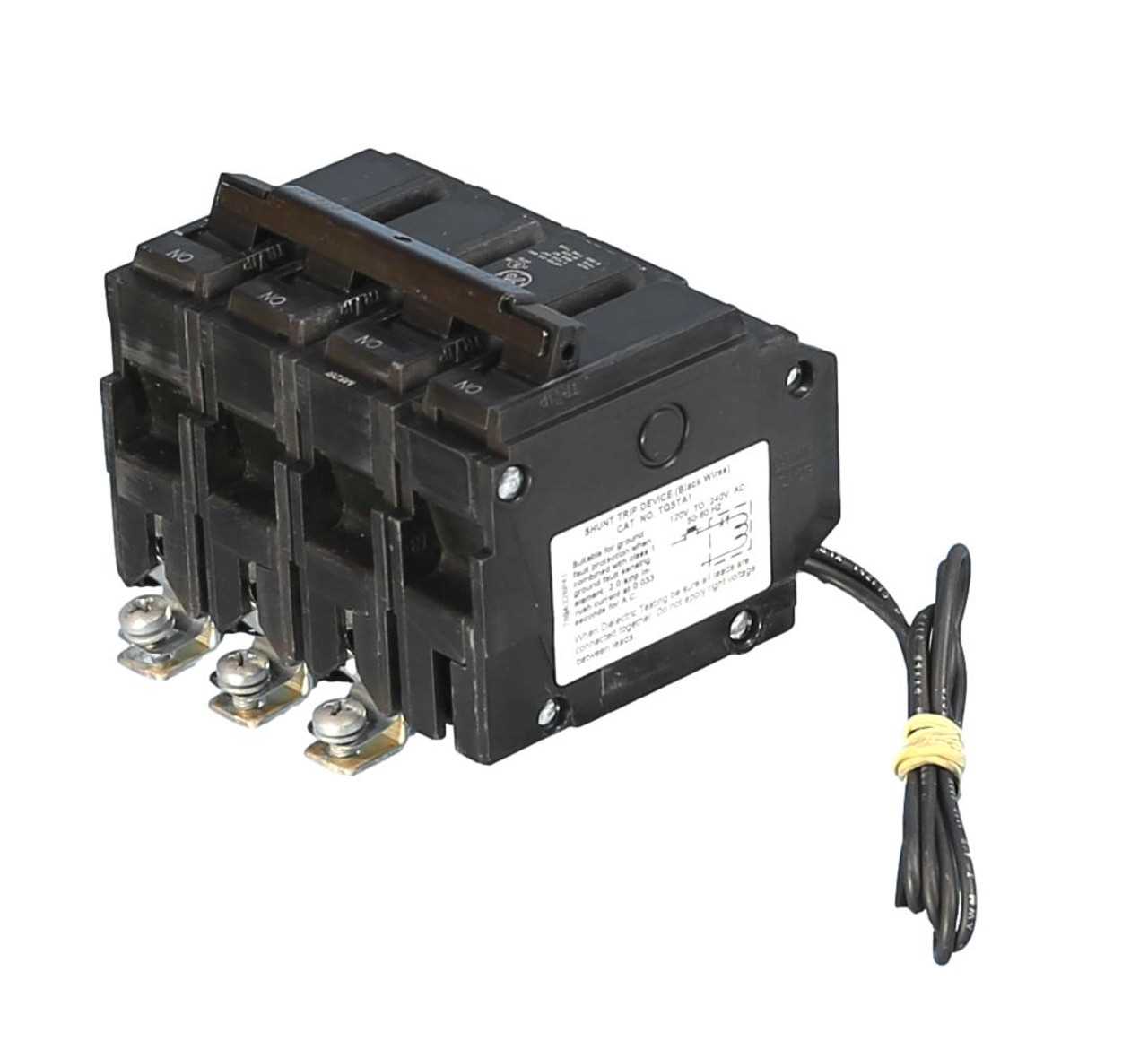 wiring diagram for shunt trip breaker