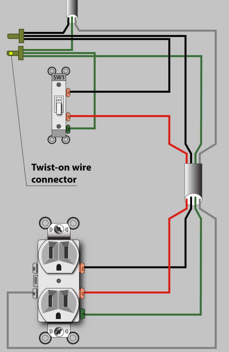 wiring diagram switched outlet