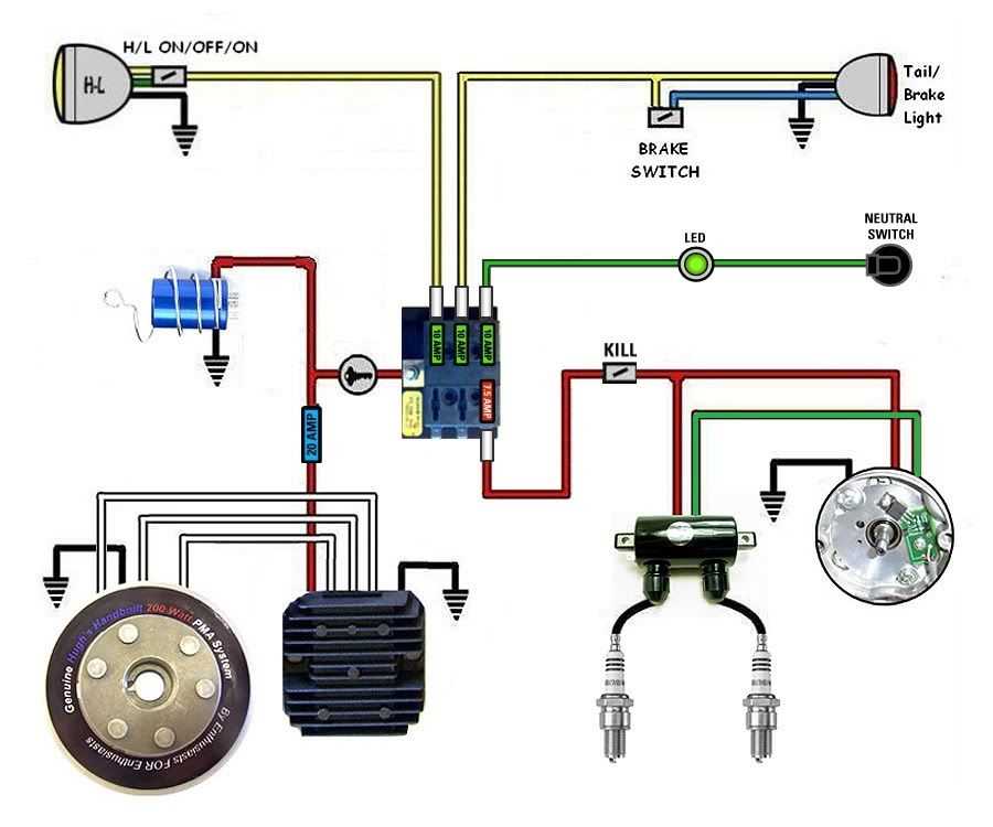 without battery pit bike kick start only wiring diagram