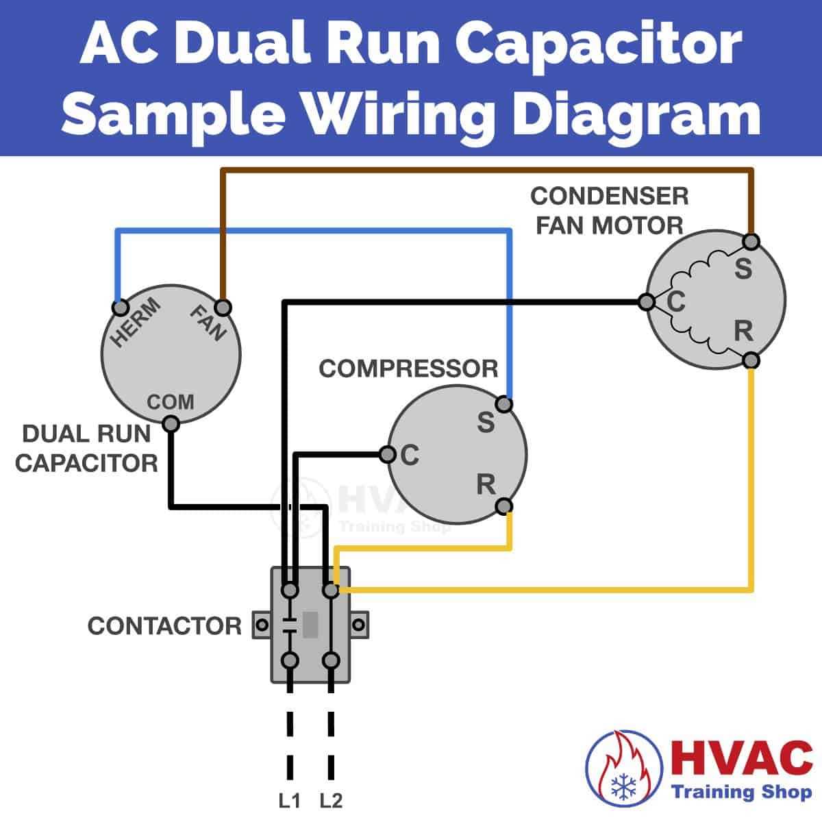 a c capacitor wiring diagram