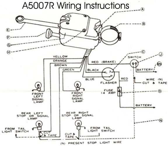 brake turn signal wiring diagram