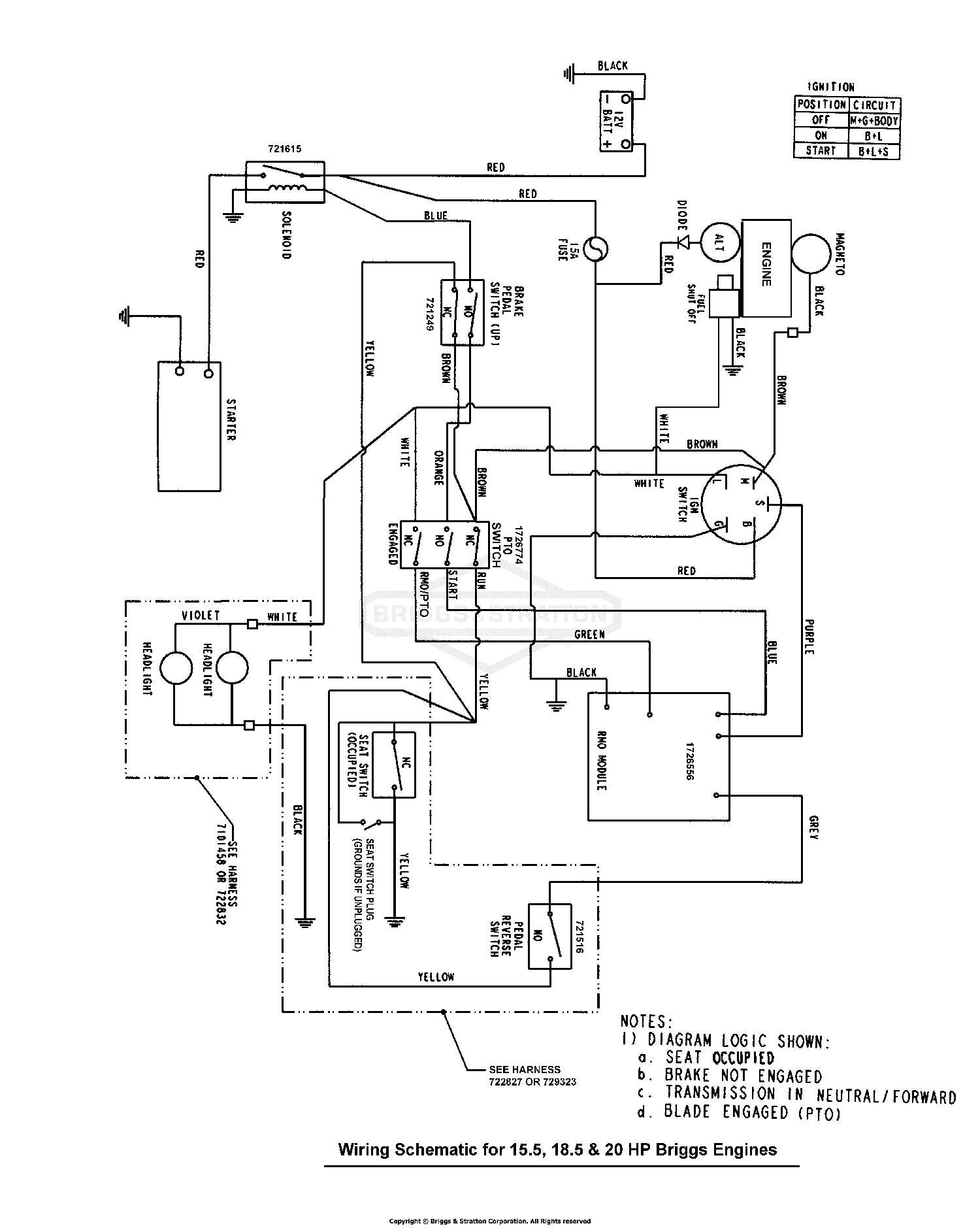 17.5 hp briggs and stratton engine wiring diagram