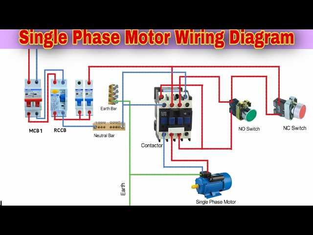 single phase motor wiring diagrams