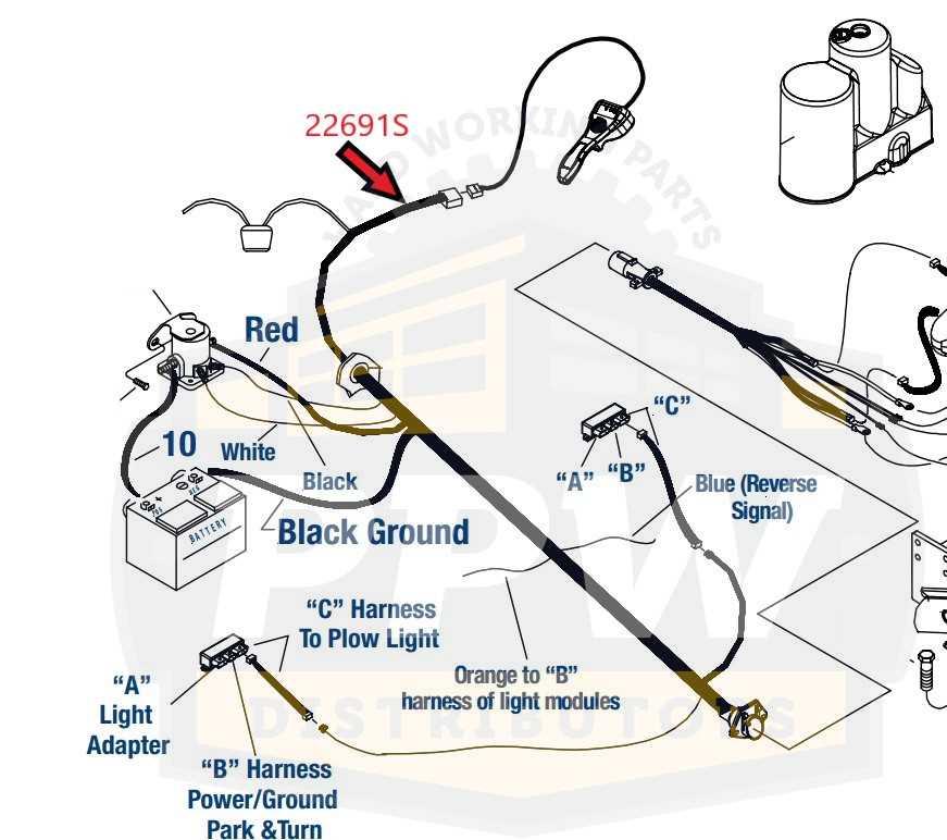 western snow plow wiring harness diagram