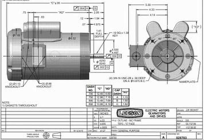 leeson electric motor wiring diagram