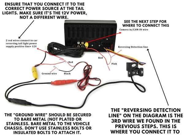 backup camera wiring diagram