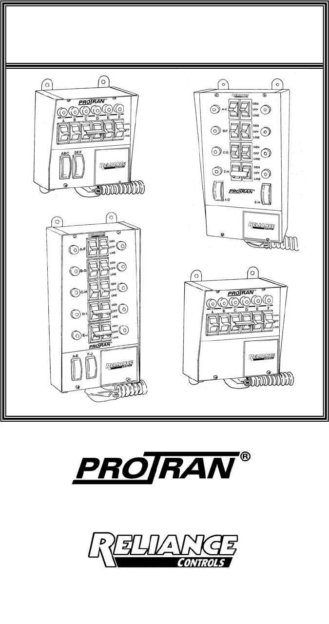 reliance 8 circuit transfer switch internal wiring diagram