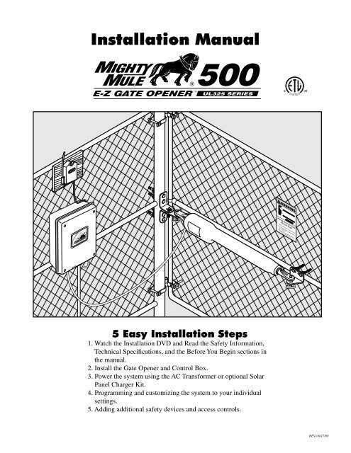 mighty mule gate opener wiring diagram