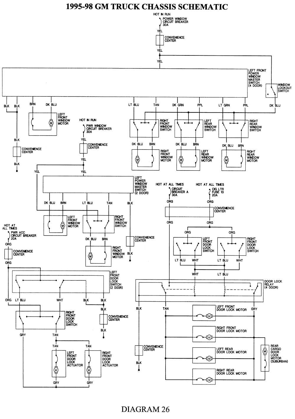 73 87 chevy truck instrument cluster wiring diagram