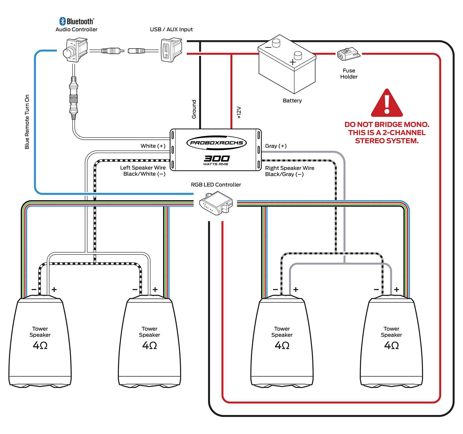 marine audio wiring diagram