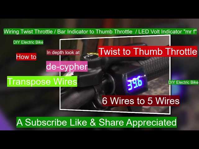 thumb throttle e bike throttle wiring diagram