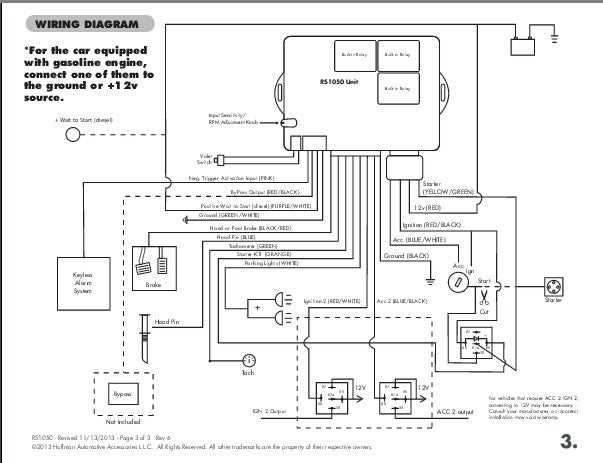 car remote starter wiring diagram