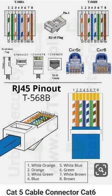 cat6 jack wiring diagram