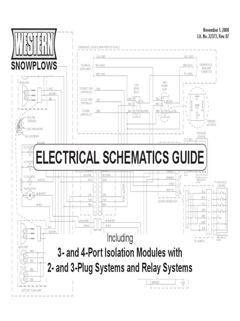 wiring diagram western snow plow