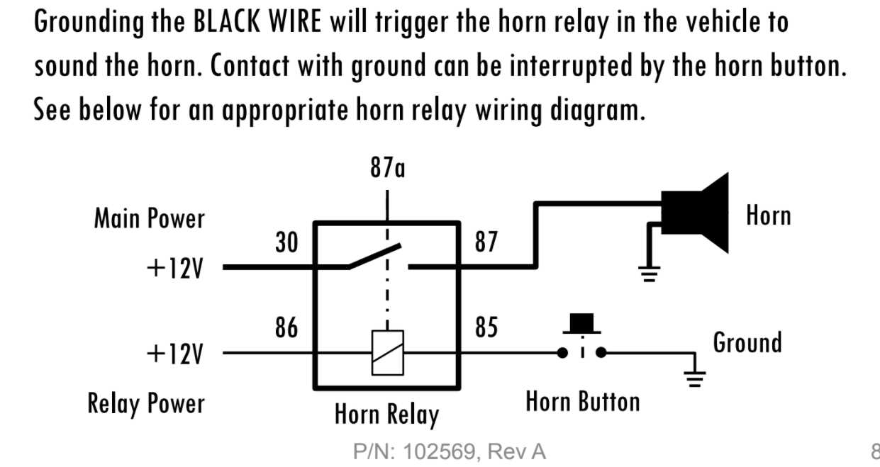 basic push button horn wiring diagram