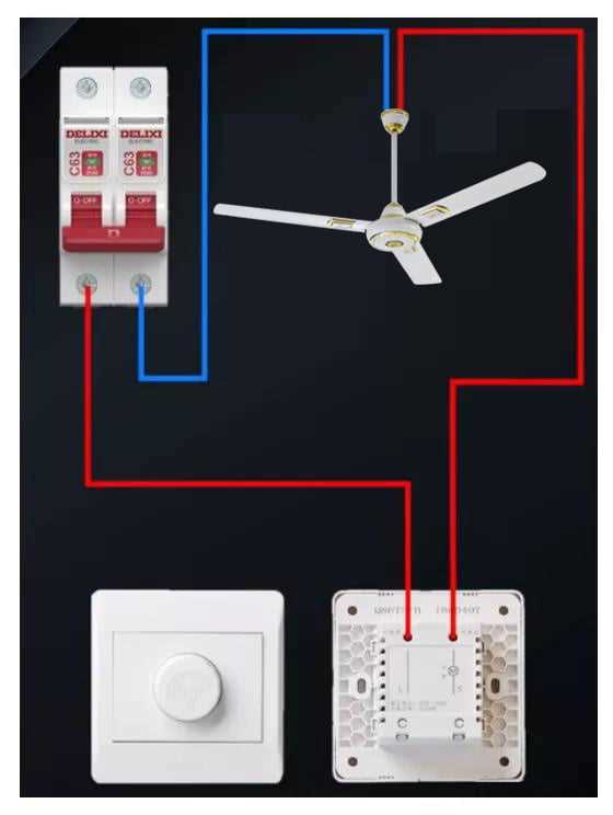 ceiling fan speed control switch wiring diagram