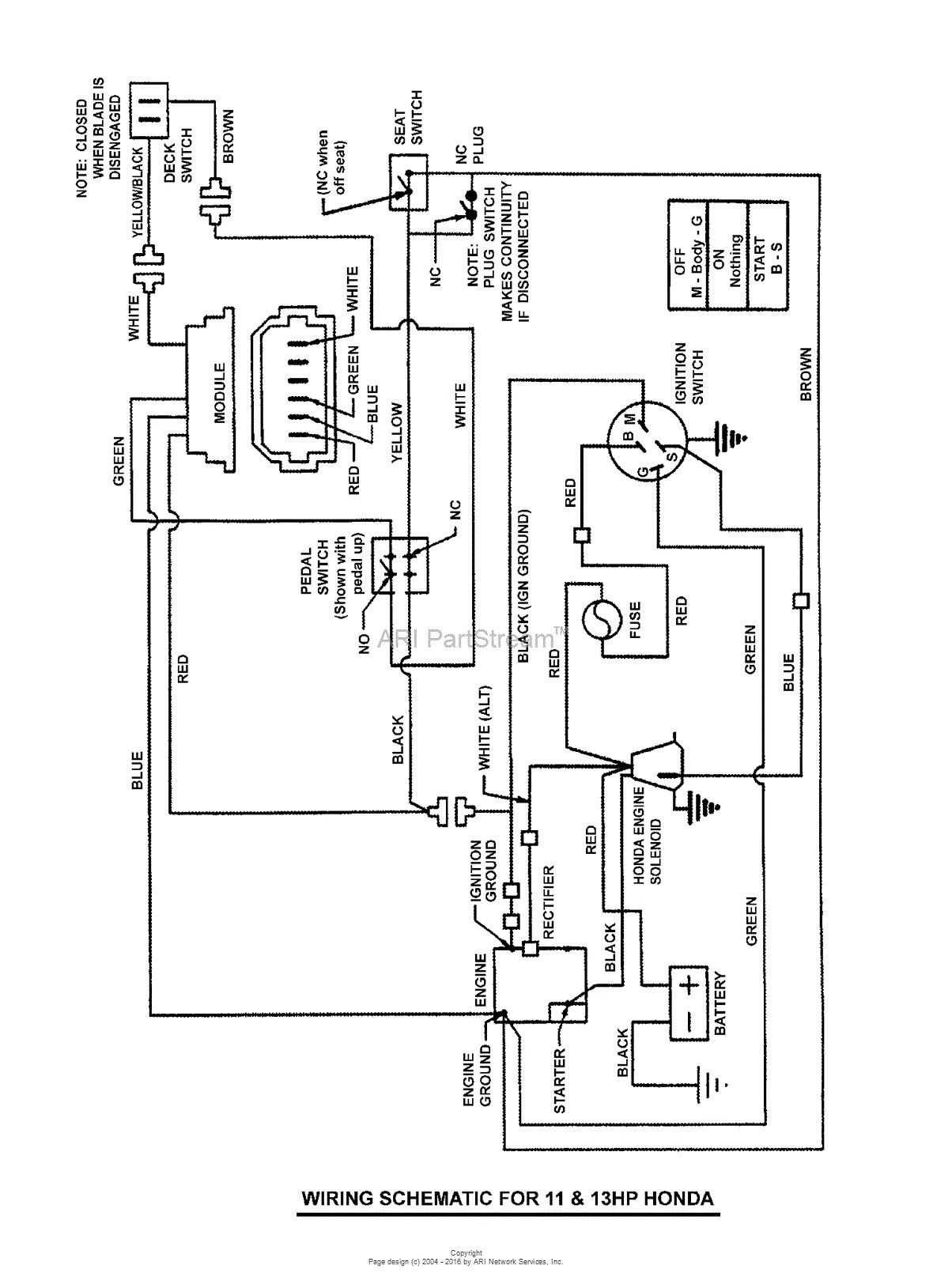 honda gx wiring diagram