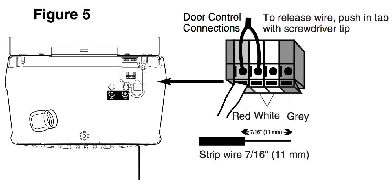 chamberlain door opener wiring diagram