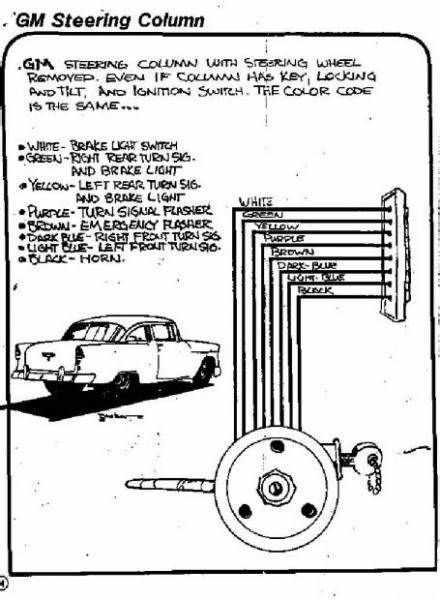 chevrolet steering column wiring diagram