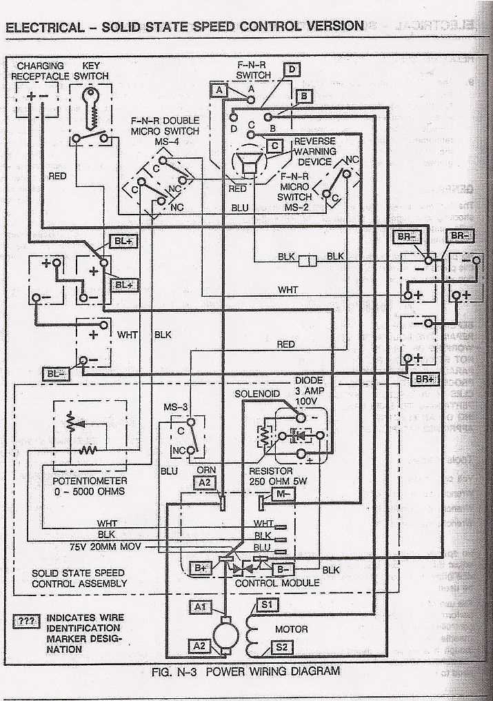 ezgo electric golf cart wiring diagram