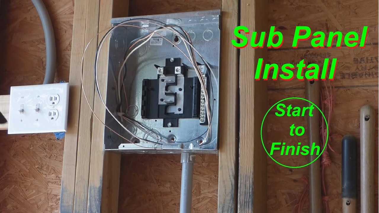 3 wire sub panel wiring diagram