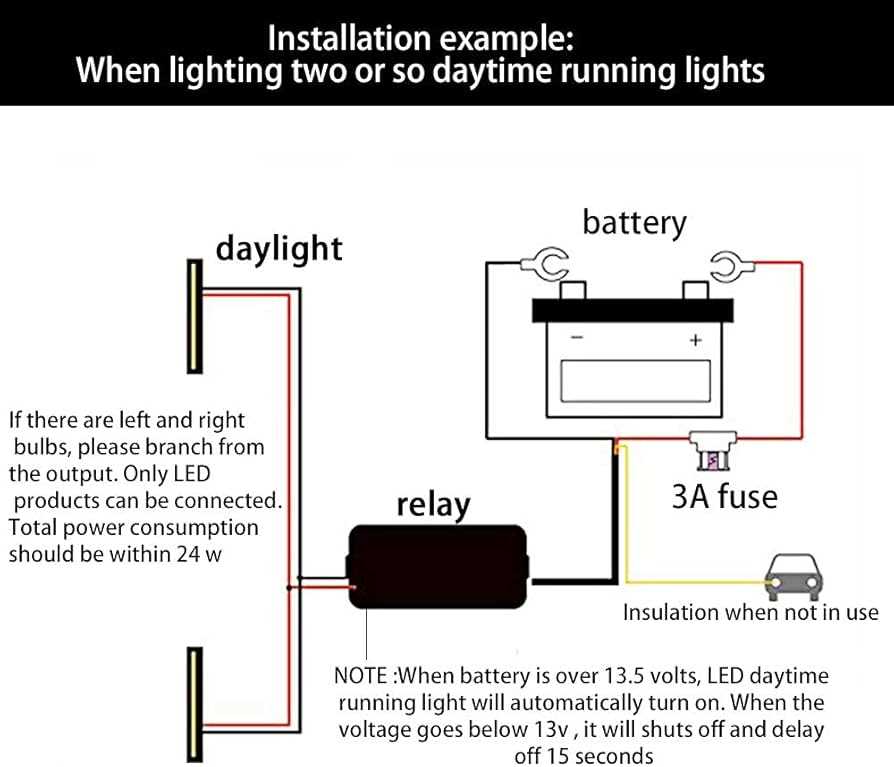 daylight running lights wiring diagram