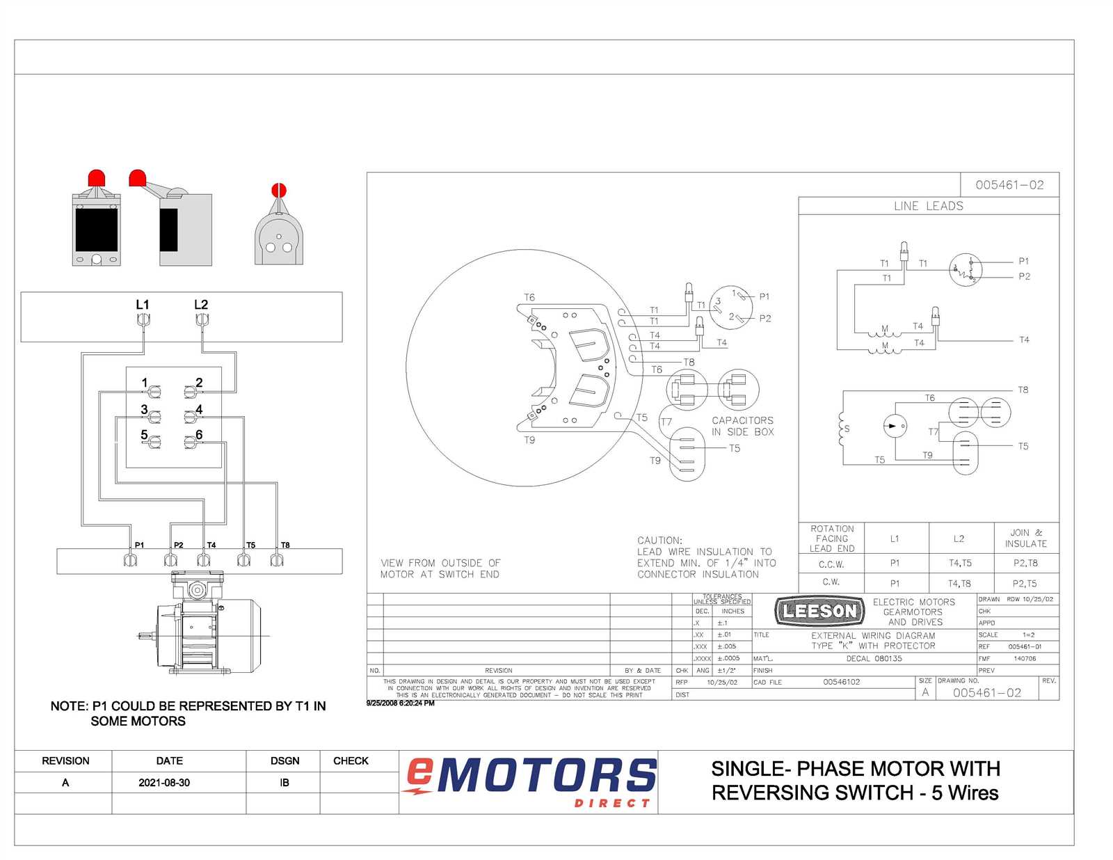 dayton capacitor start motor wiring diagram