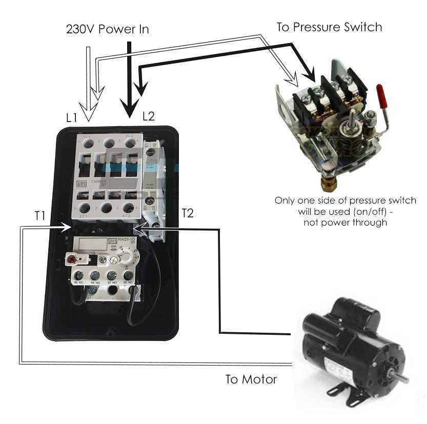 wiring diagram for pressure switch on air compressor