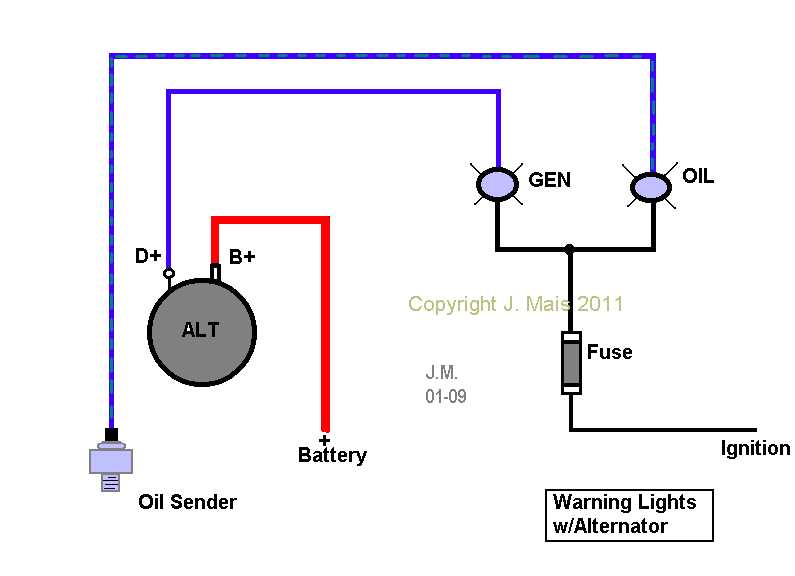 delco 4 wire alternator wiring diagram