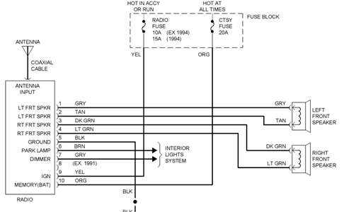 delco radio wiring diagram