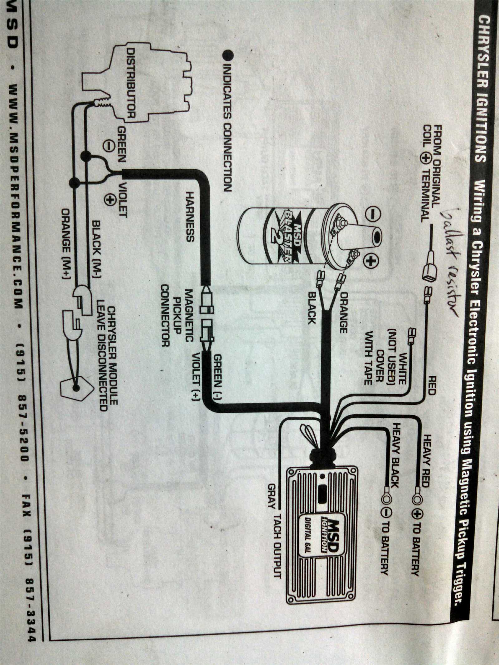 msd 6al wiring diagram chevy hei