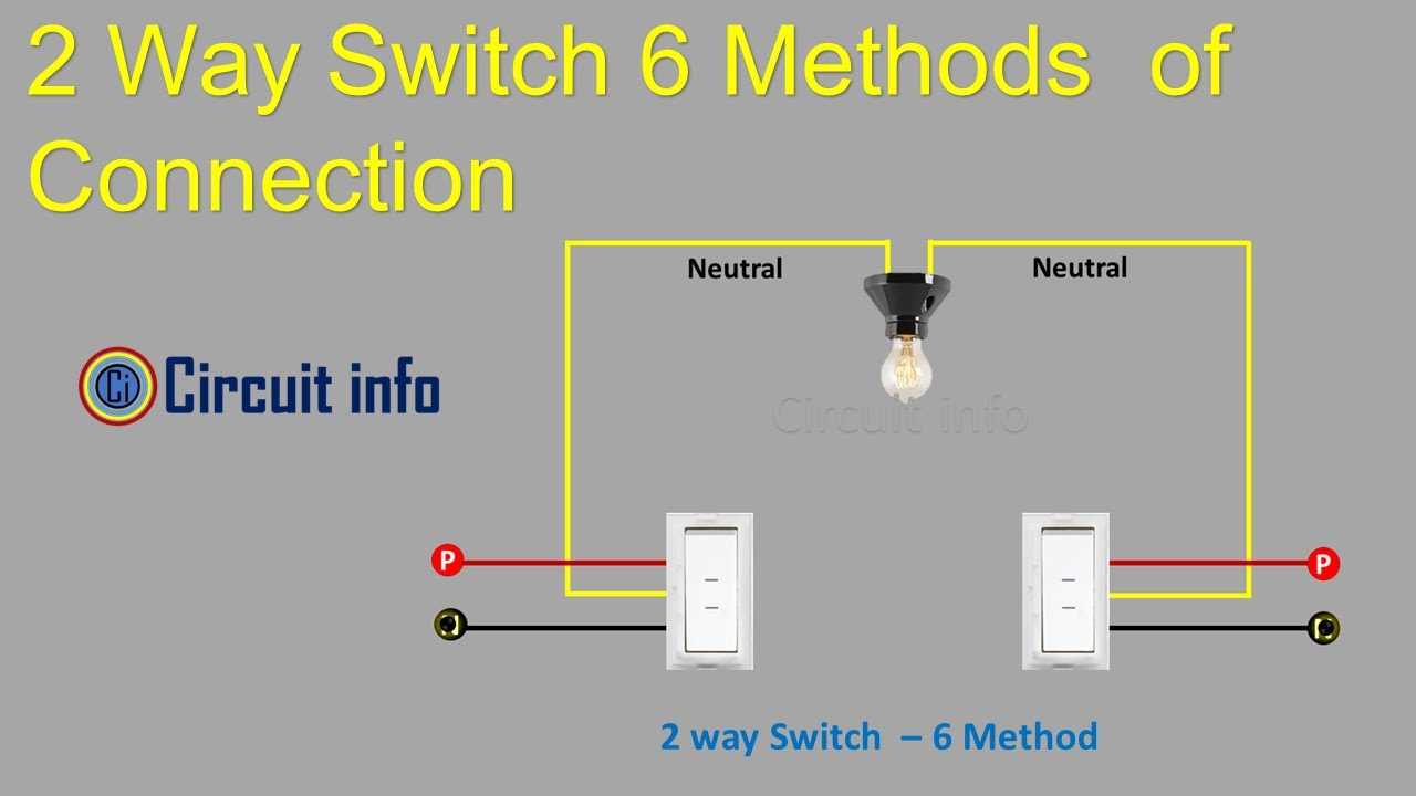 two way switches wiring diagram