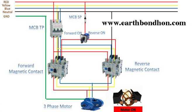 reversing single phase motor wiring diagram