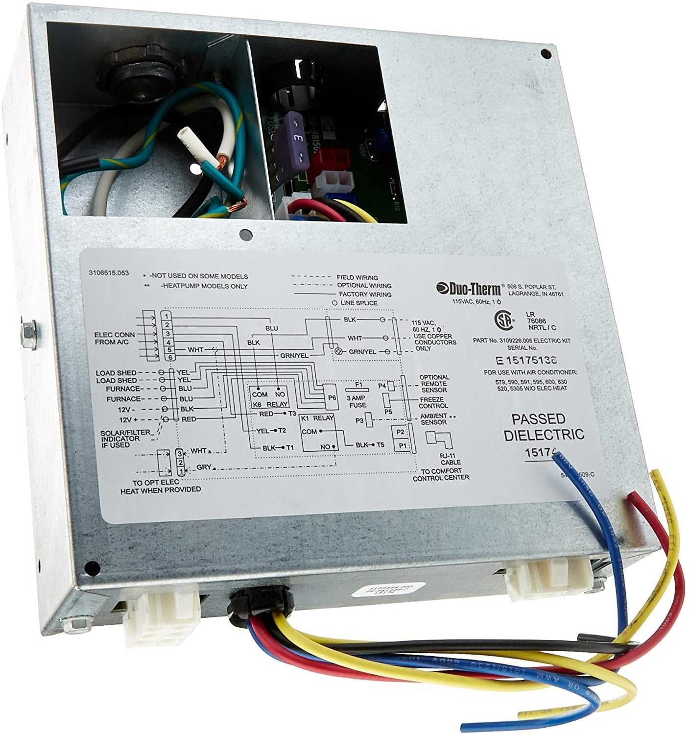 dometic ac control board wiring diagram