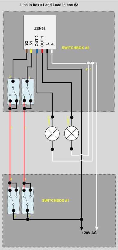 double switch wiring diagram