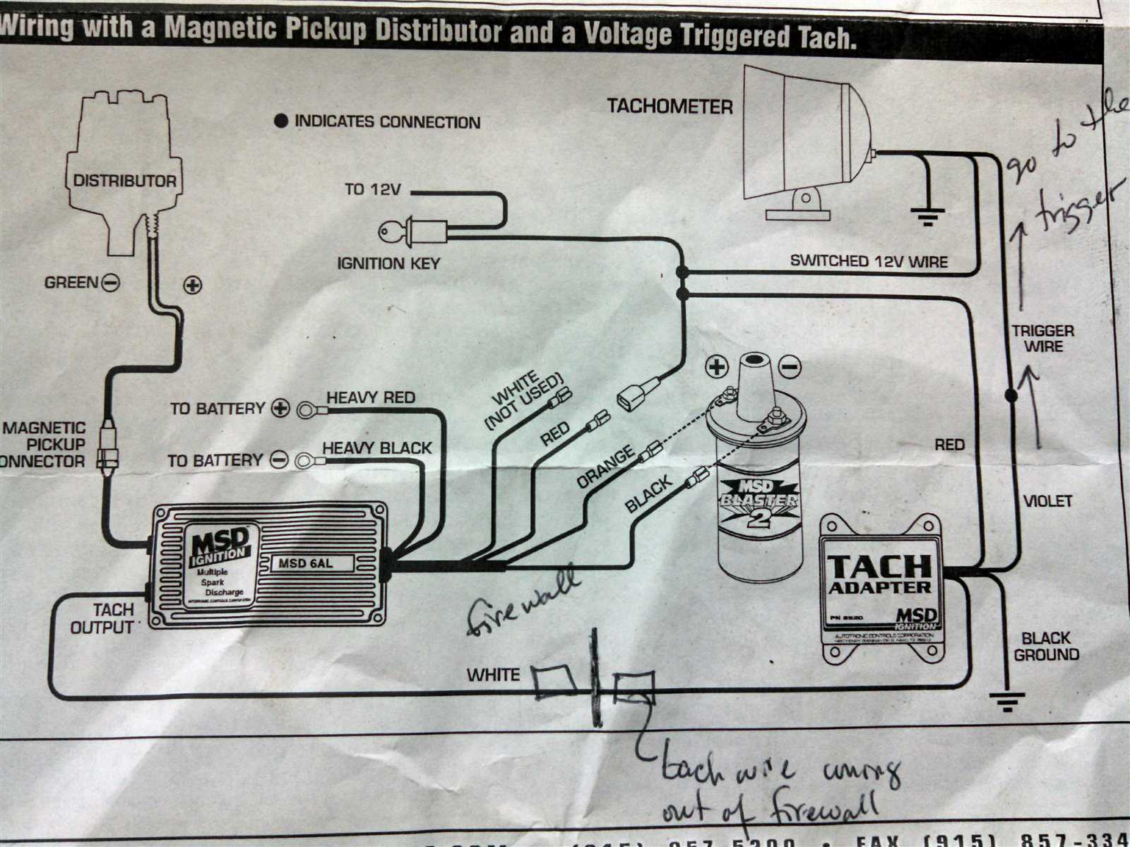 msd 6al wiring diagram chevy hei