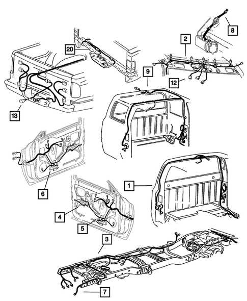 2001 dodge 1500 pickup rear tail light wiring diagram